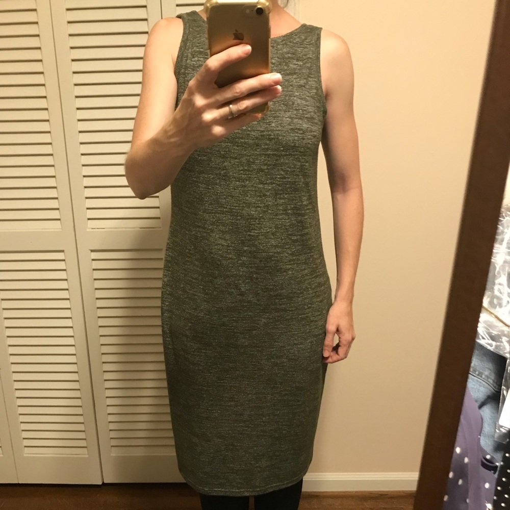Gap Softspun Marled Midi Dress